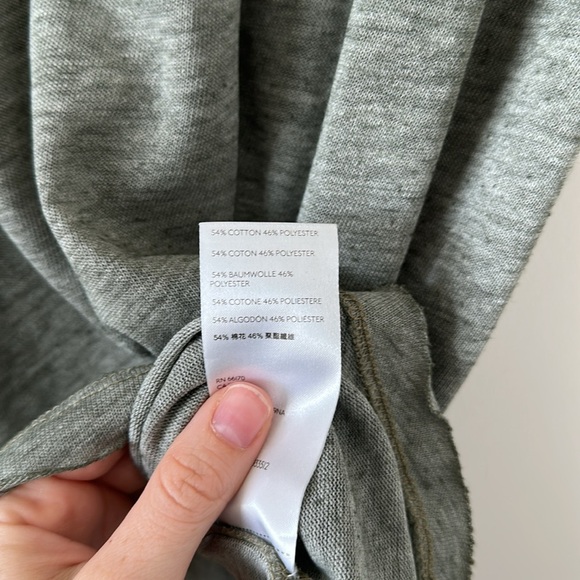 Free People We the Free Cassidy Tee Army Green Casual Cotton Tshirt Small Boxy - Picture 8 of 15